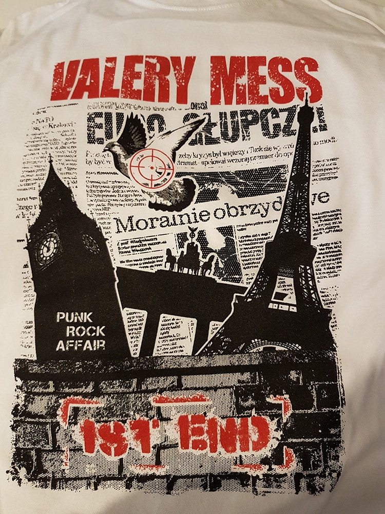 Gadżety reklamowe i nadruk sitodruk na koszulkach firmowych, event Warszawa, branża muzyczna